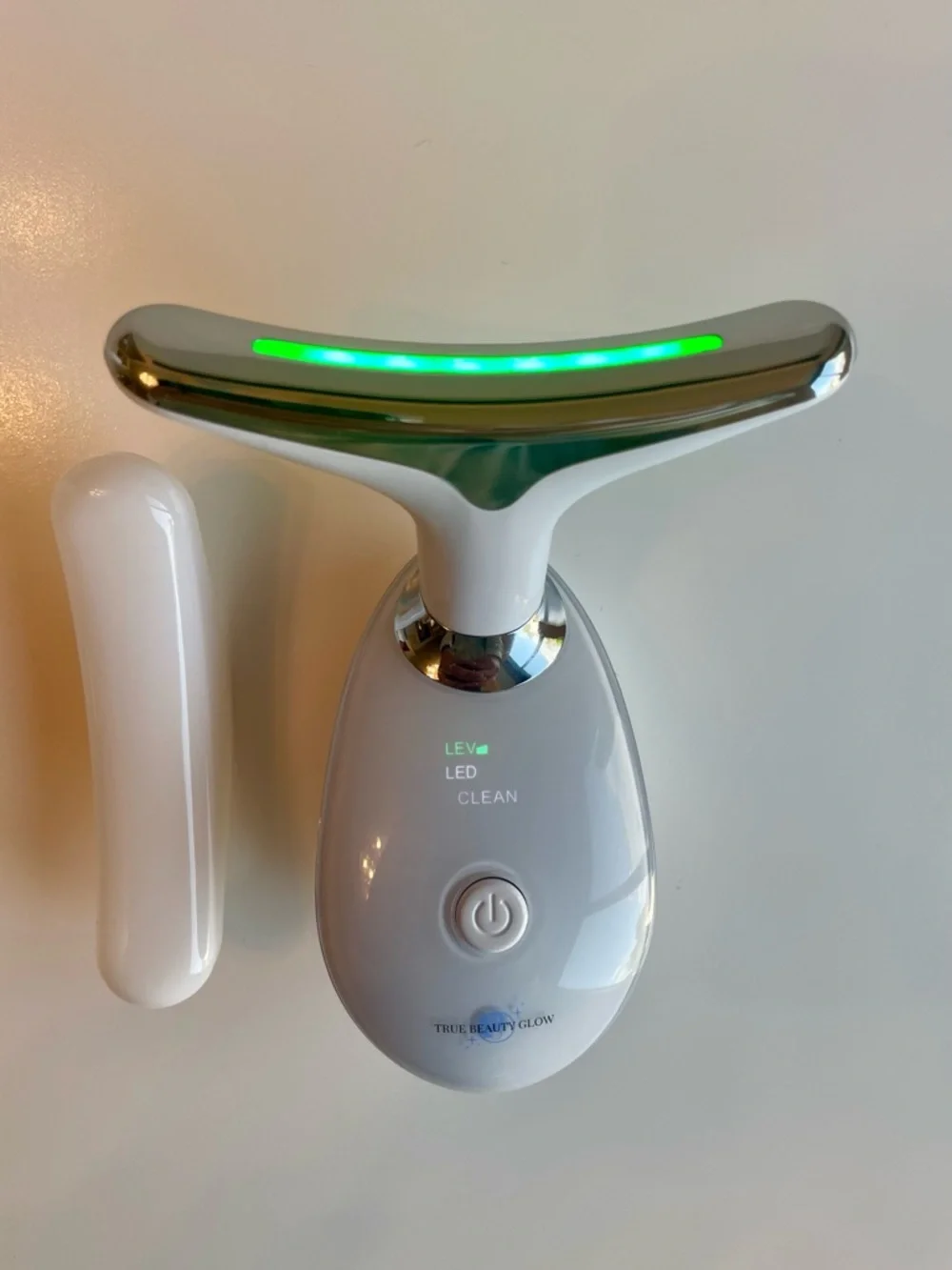 True Beauty Glow Facial Sculpting Device - White & Rose Gold